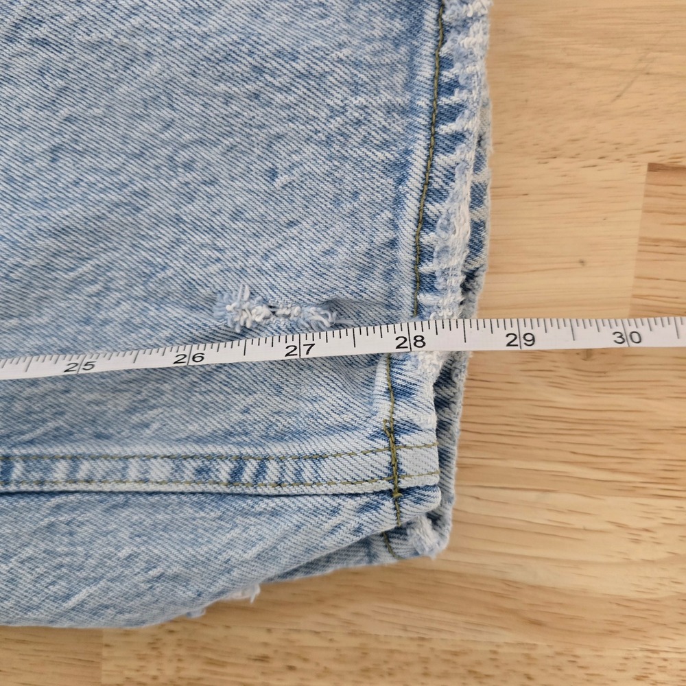 Abercrombie Fitch 90s‎ Straight Ultra High Rise Jeans Light Wash Size 34 / 18 - Picture 8 of 10